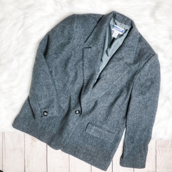 Pendleton Vintage Grey Women’s Peacoat 16 - Picture 2 of 5